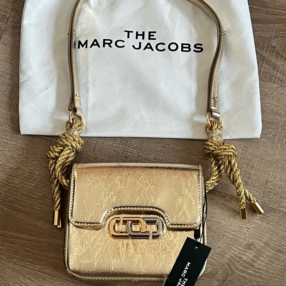 Marc Jacobs The J Link Mini shoulder bag - color - Metallic Gold -new with tags